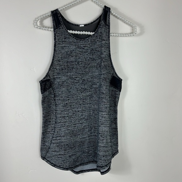 Lululemon Black White Sculpt Mesh Tank Top 6 - Picture 2 of 6